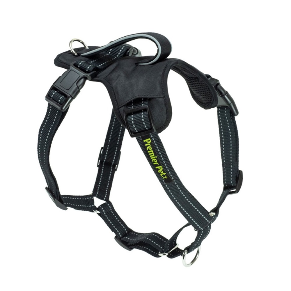 Pemeir Pet Black Nylon No Pull Comfort Harness Size Small